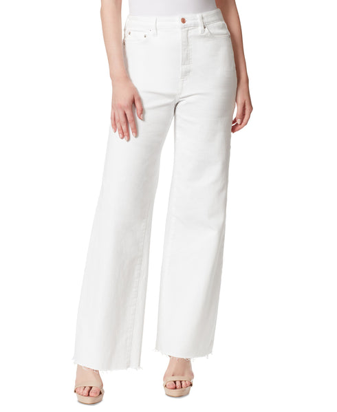 Jessica Simpson Tease Cut Hem Wide Leg Denim Jeans